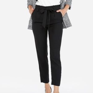 Express High Waisted Sash Tie Ankle Pants